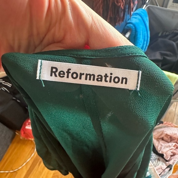 NWOT Reformation Winslow Dress in Evergreen - Picture 13 of 13